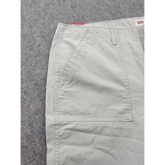 Levis Pants Womens 33 Tan Beige Straight Leg Casual Utility Chino NWT - Picture 2 of 16